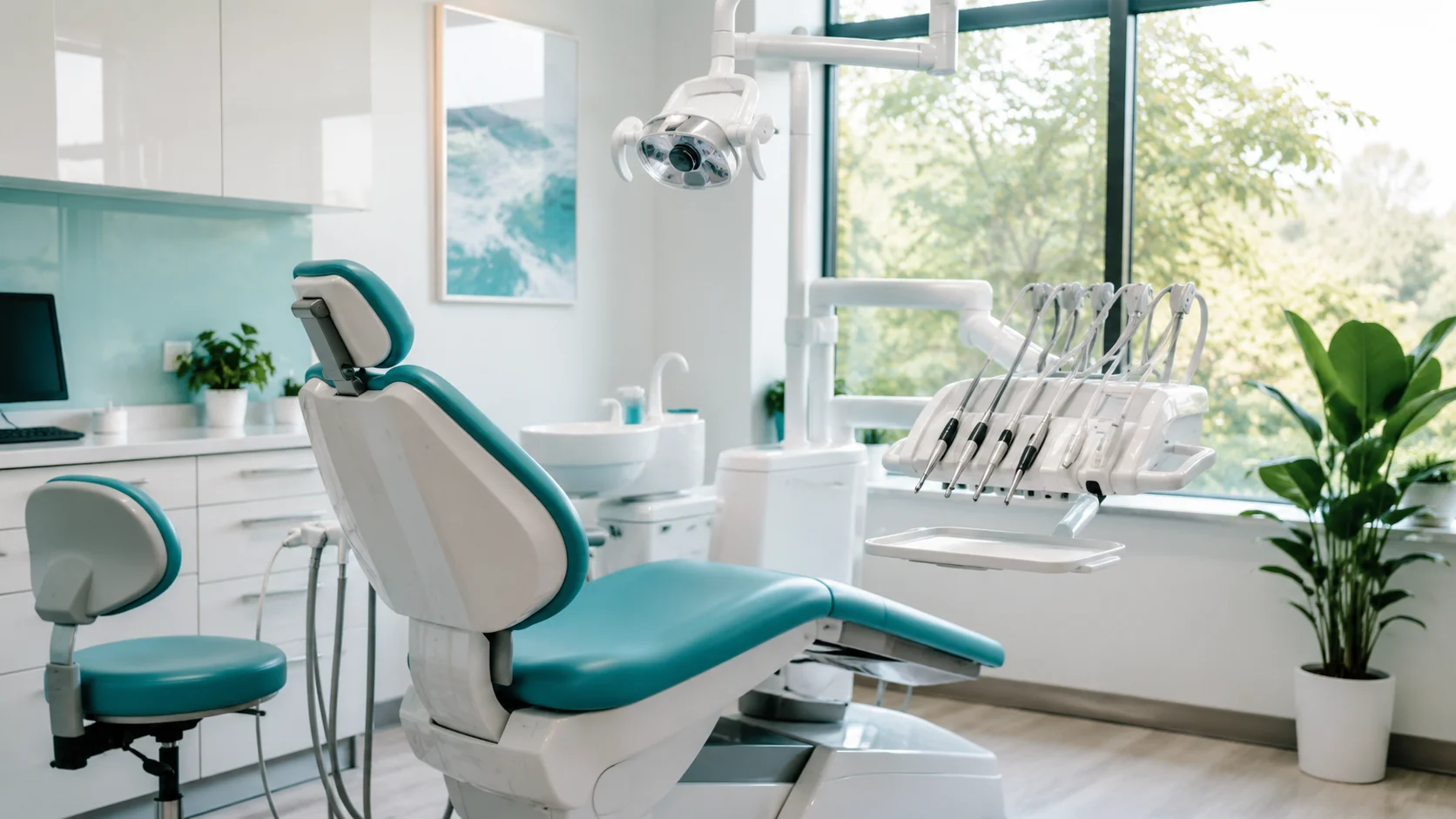 A treatment room at Meridian Orthodontics
